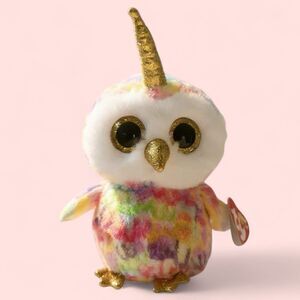Beanie Boos ‘Enchanted’ Glitter Unicorn Owl Stuffed Plush